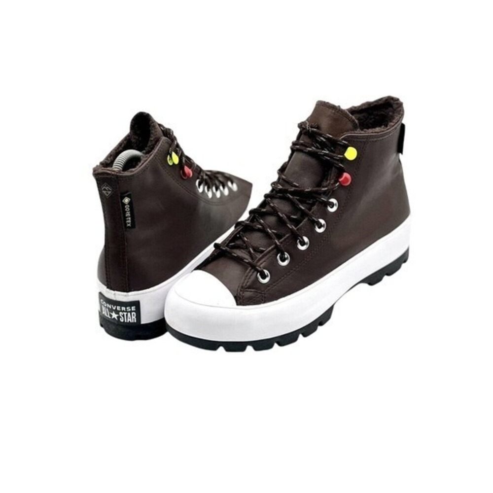Converse‎ All Star Waterproof Gore Tex Lug Sole Boots Brown Womens Size 7.5 - Picture 2 of 6